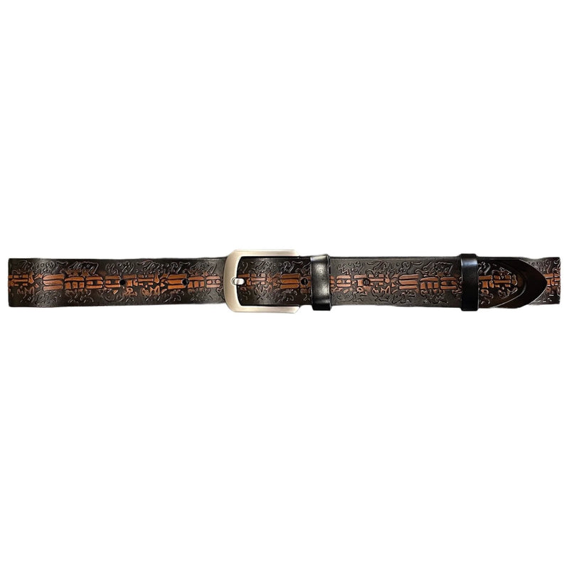 Wild Western Smooth Leather Belt